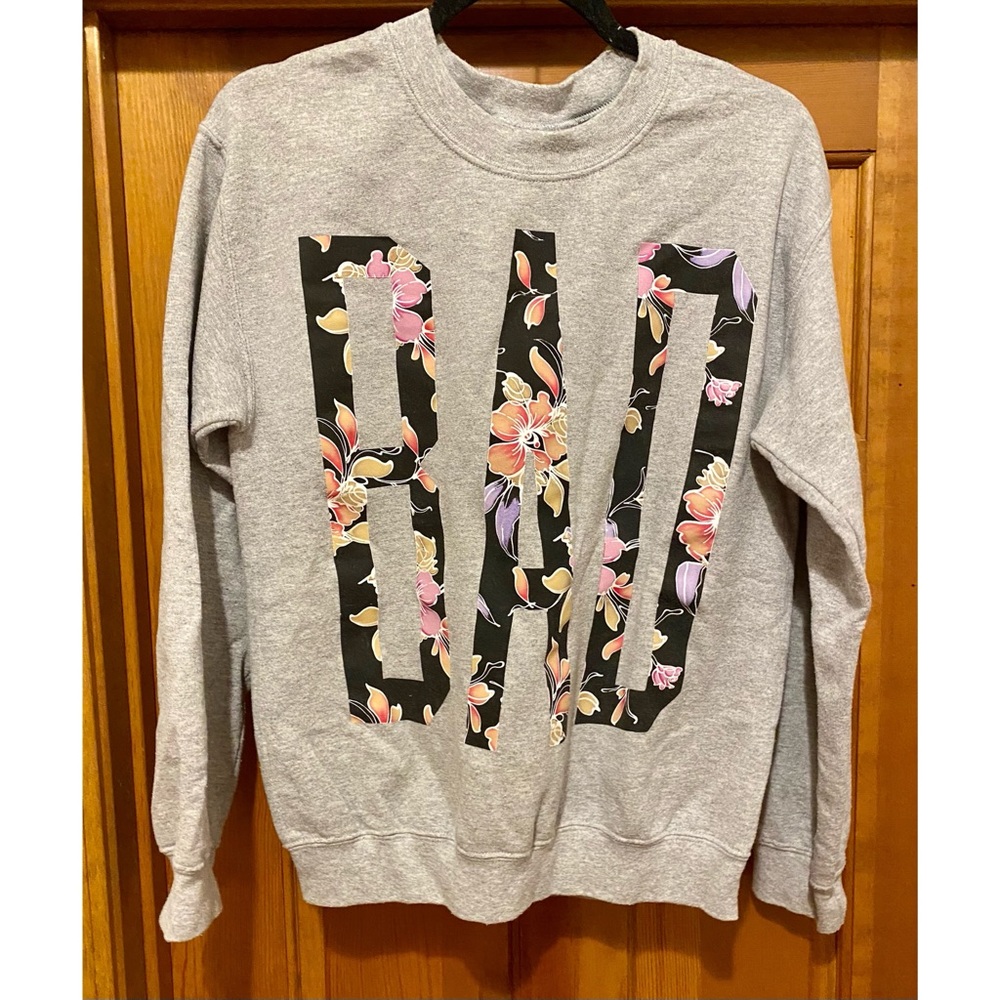 “BAD” Gray Sweatshirt